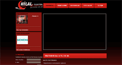 Desktop Screenshot of hilalelektrikltd.com.tr